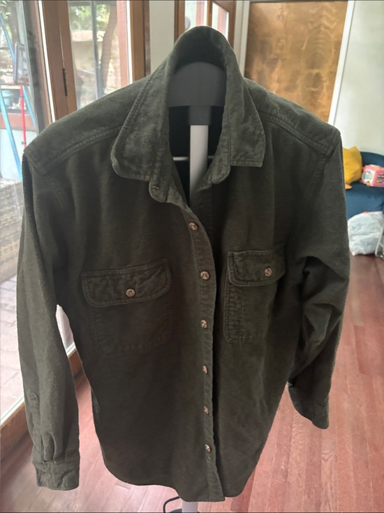 Field & Stream Other - Vintage Field & Stream Dark Olive Green Utility Shirt Jacket